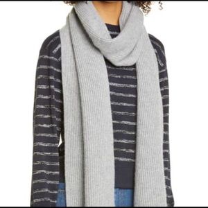 New Rag & Bone Ace Cashmere Scarf Grey